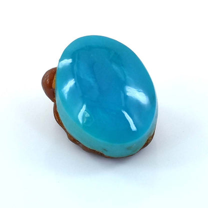 10.25 Ct Irani Turquoise Gemstone - Cabochon