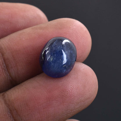 11.37 Ct Madagascar Blue Sapphire Gemstone - Cabochon