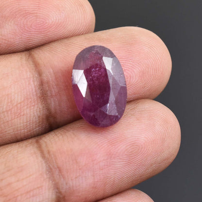 11.9 Ct African Ruby Gemstone - Faceted