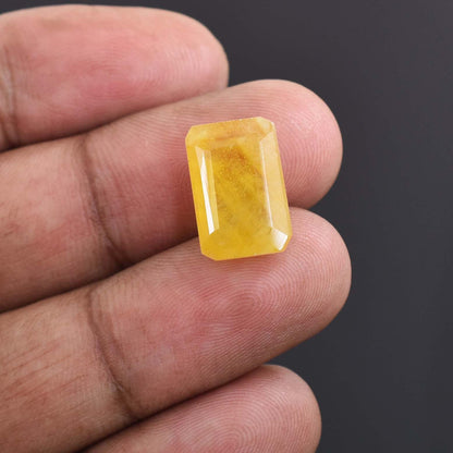 12.44 Cts Madagascar Yellow Sapphire - Faceted