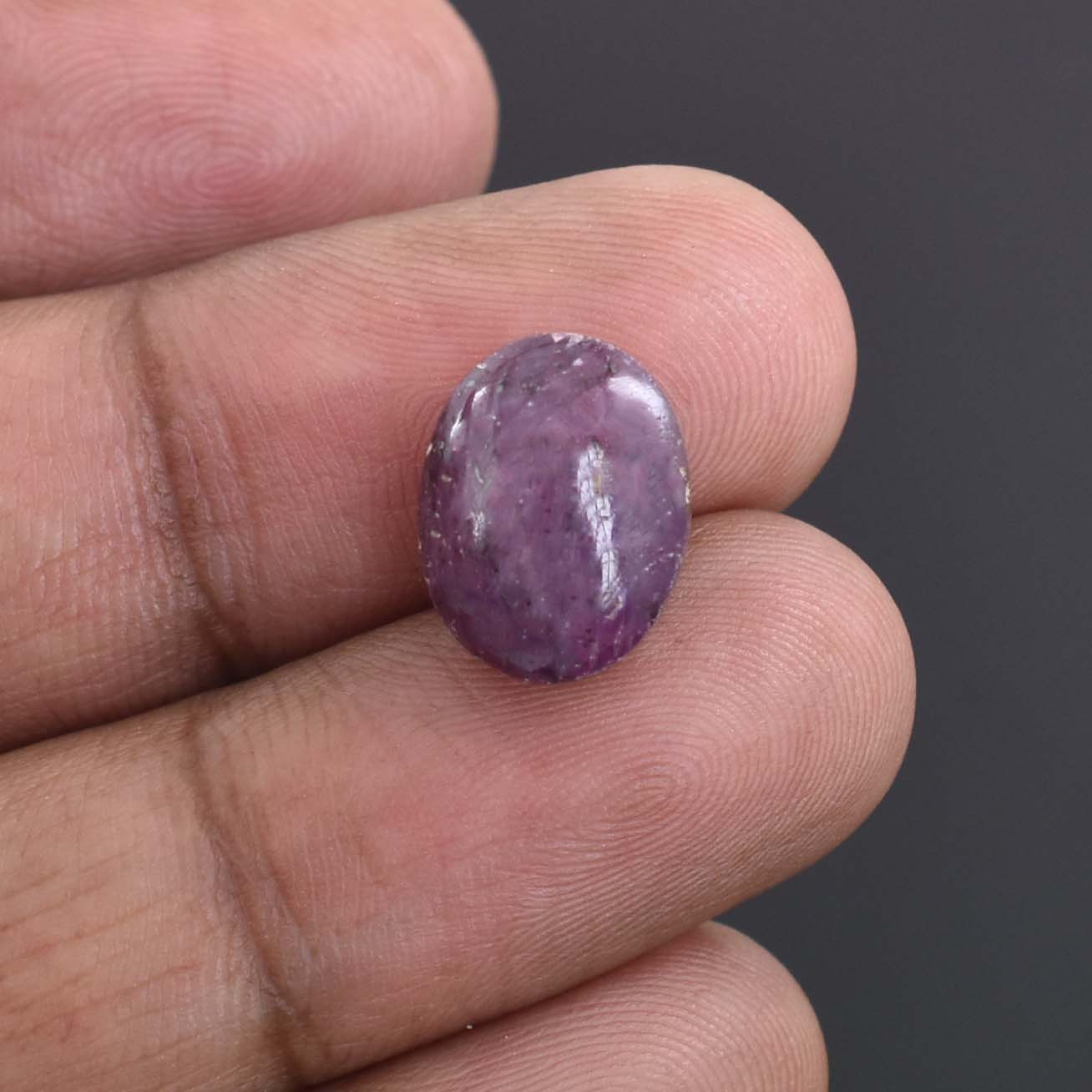 12.60 Ct Madagascar Star Ruby Gemstone - Cabochon