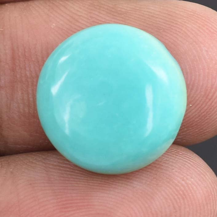 12.71 Cts Iranian Turquoise Gemstone - Cabochon