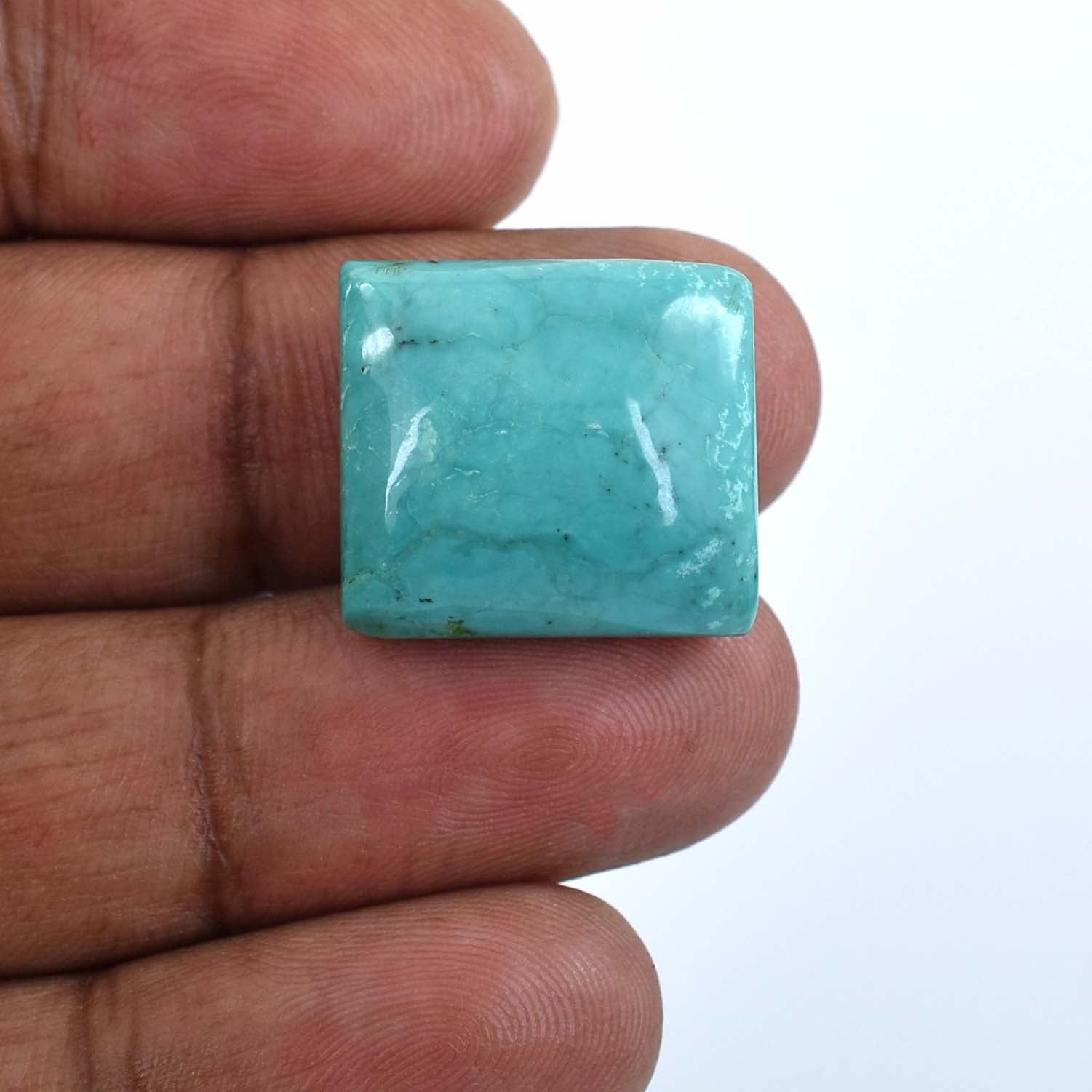 25.8 Cts Iranian Turquoise Gemstone - Cabochon