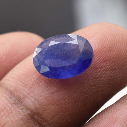 3.65 Cts Madagascar Blue Sapphire Gemstone - Faceted