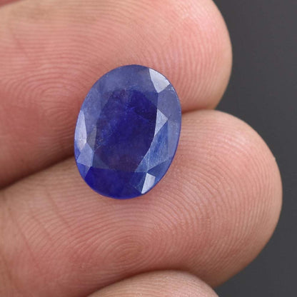 3.65 Cts Madagascar Blue Sapphire Gemstone - Faceted