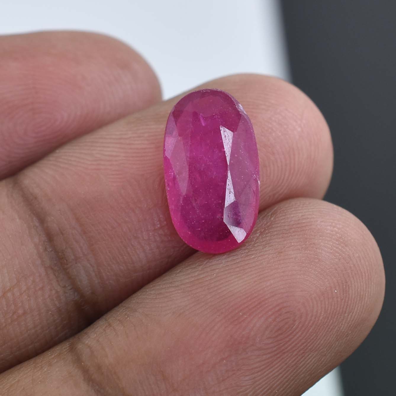 4.39 Cts African Ruby Gemstone - Faceted