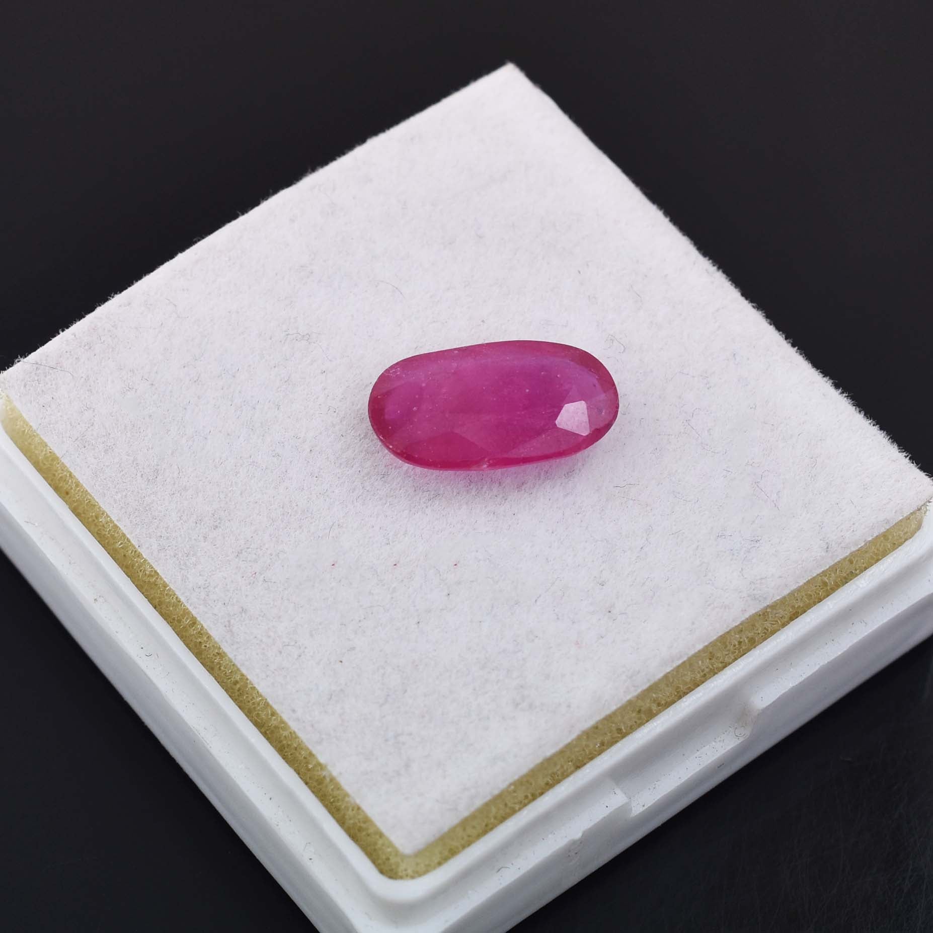 4.39 Cts African Ruby Gemstone - Faceted