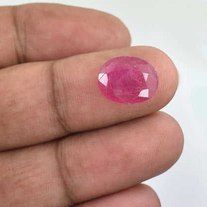 4.53 Ct African Ruby Gemstone - Faceted