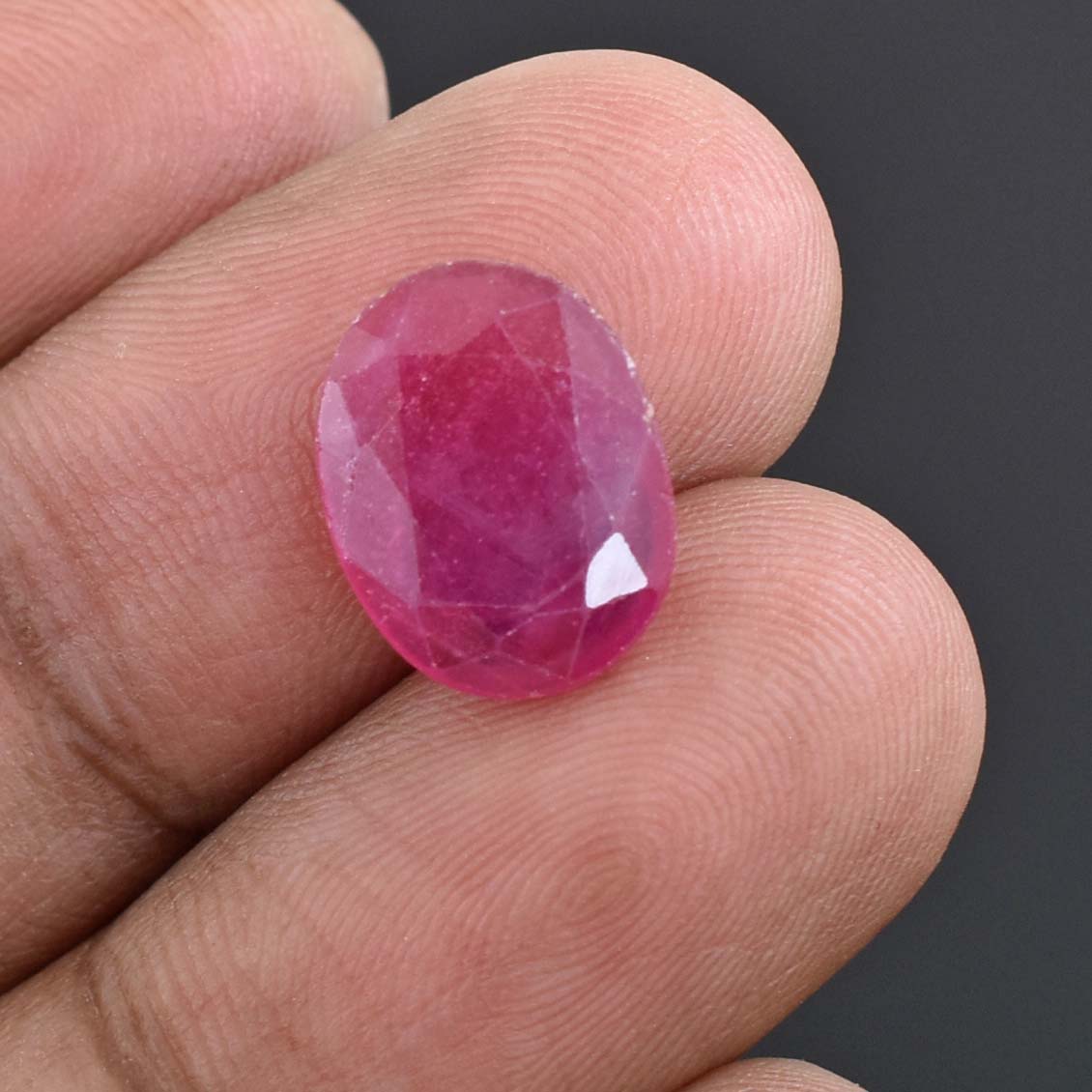 4.53 Ct African Ruby Gemstone - Faceted