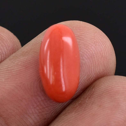 4.6 Cts Italian Red Coral Gemstone - Cabochon