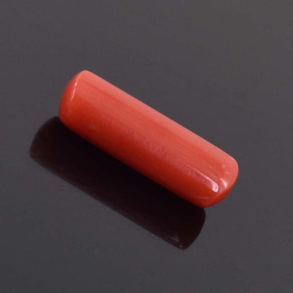 4.66 Cts Italian Red Coral Gemstone - Cabochon