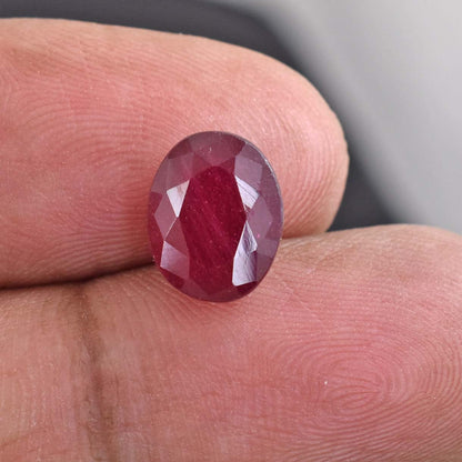 5 Cts African Ruby Gemstone - Faceted