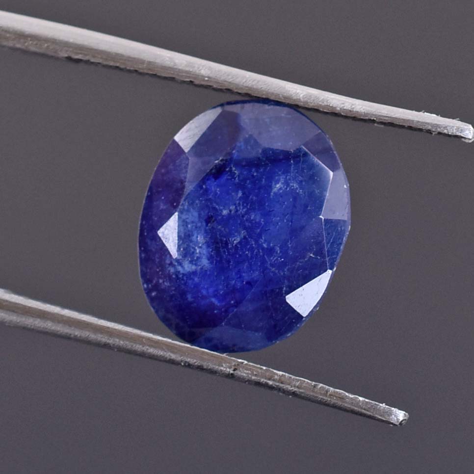 6.21 Ct Madagascar Blue Sapphire Gemstone - Faceted