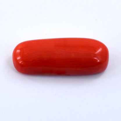 6.38 Cts Italian Red Coral Gemstone - Cabochon