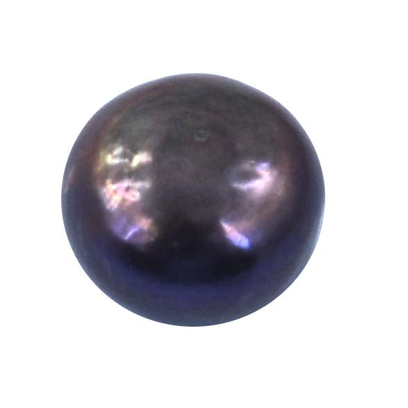 7.20 Ct Black Indian Pearl Gemstone - Cabochon