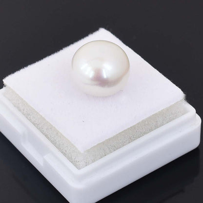 8.85 Ct Indian White Pearl Gemstone - Cabochon