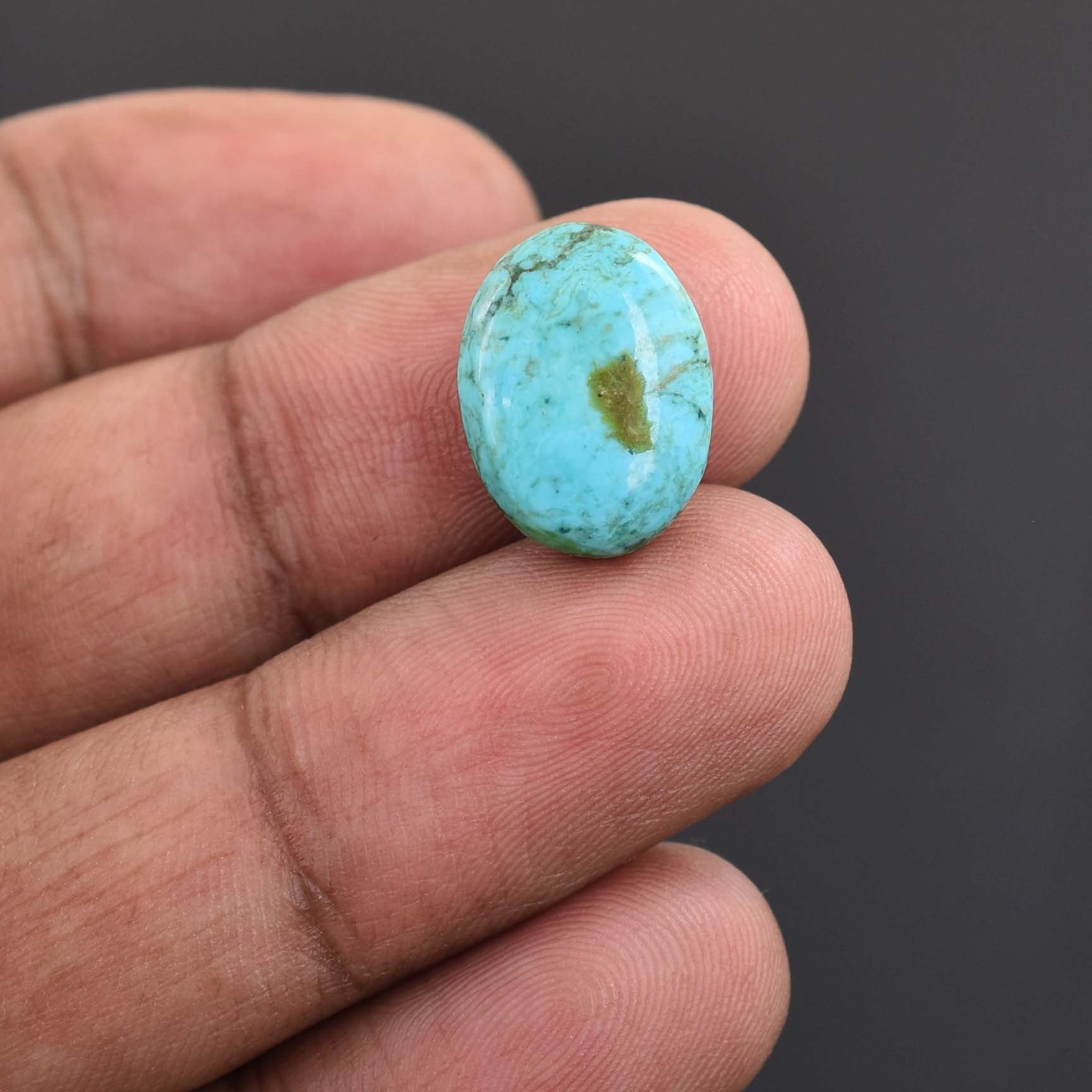 9.42 Cts Iranian Turquoise Gemstone - Cabochon